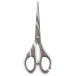 Maped Zenoa Fit 17 cm Right-Handed Scissors, Rounded Tips, Stainless Steel, Blue, 1 Piece Blister Pack