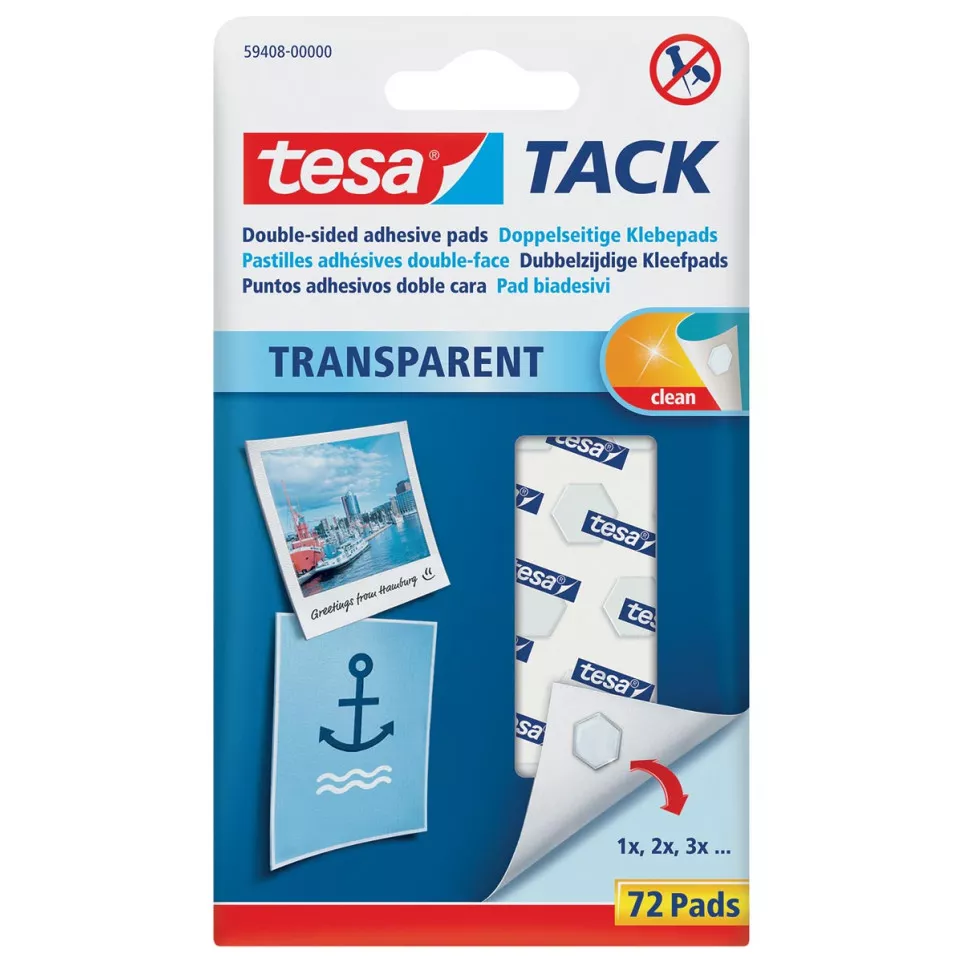Tesa adhesive pads Tack, blister pack...