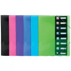 Exacompta Iderama trieur, en PP, avec 8 compartiments, couleurs assorties