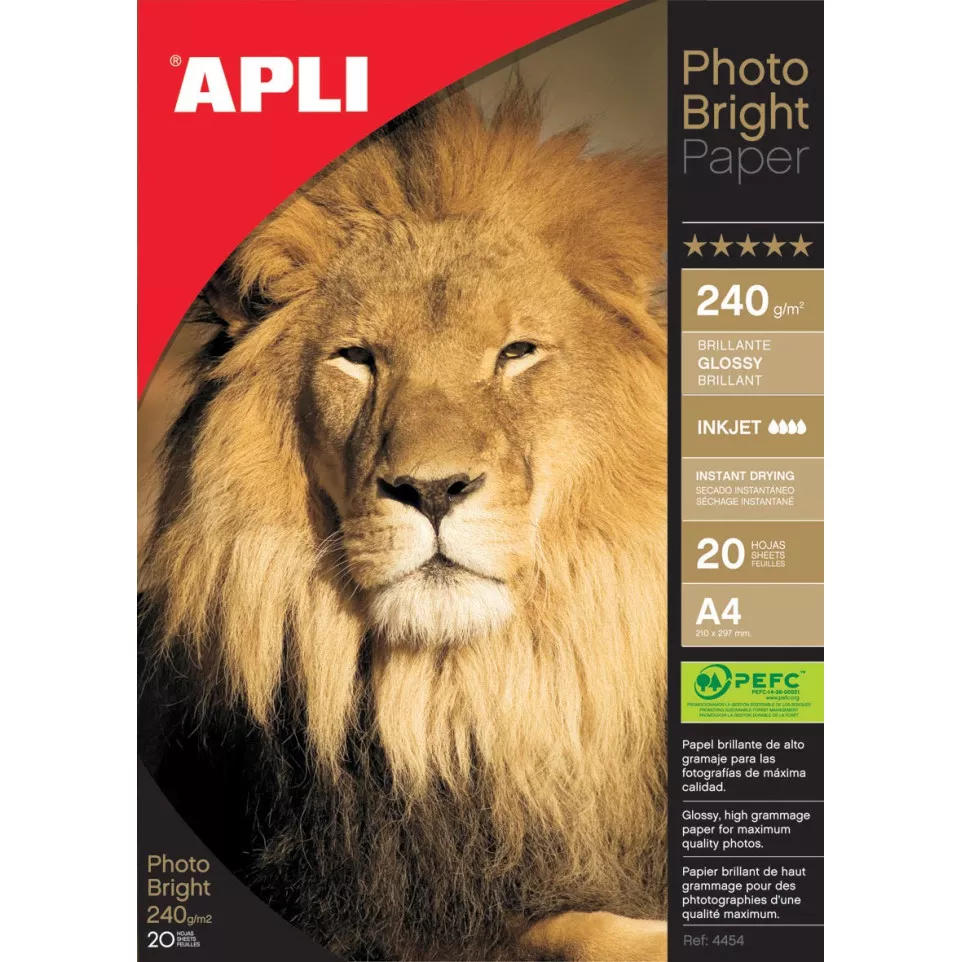 Apli fotopapier Photo Bright ft A4,...