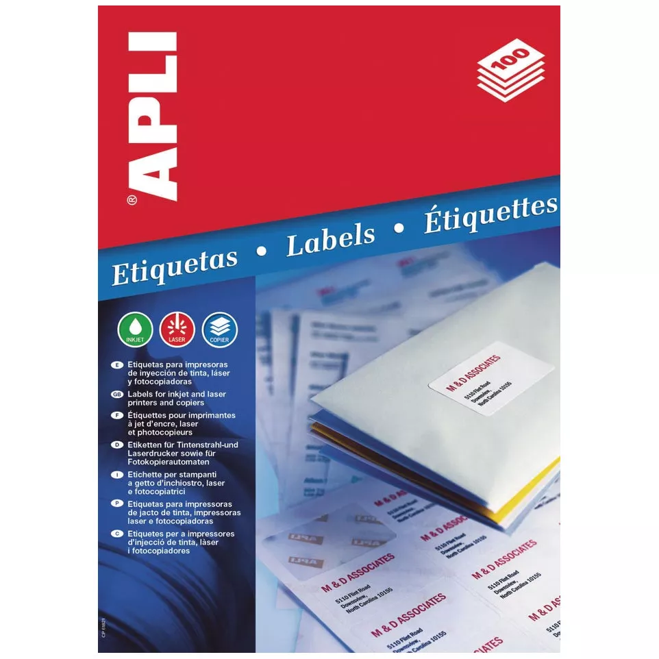 Apli etiketten ft 63,5 x 38,1 mm (b x...