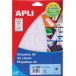 Apli witte etiketten Print & Write ft 49 x 82 mm (b x h), 90 stuks, 6 per blad (1880)