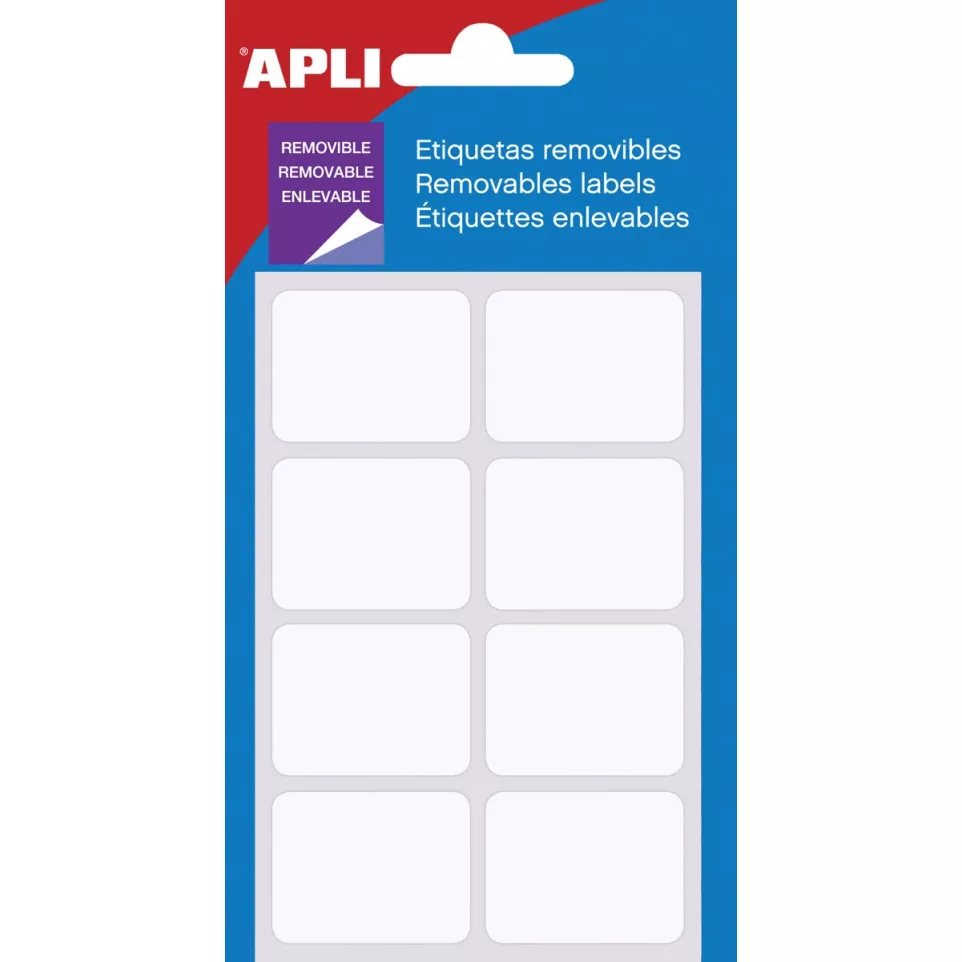 Apli afneembare witte etiketten ft 25...