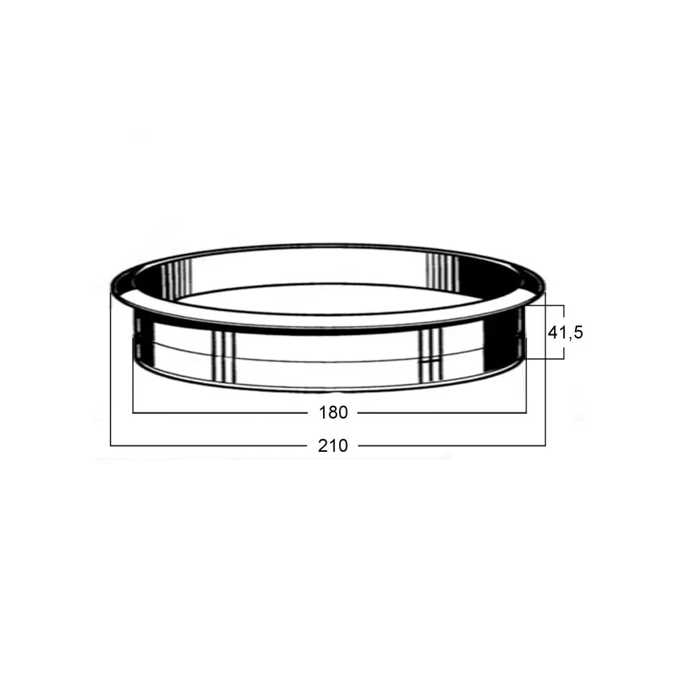 Recessed Pass-Through Ring Ø210 Matte...
