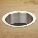 Recessed Brushed Stainless Steel Passage Ring Ø180 mm per piece