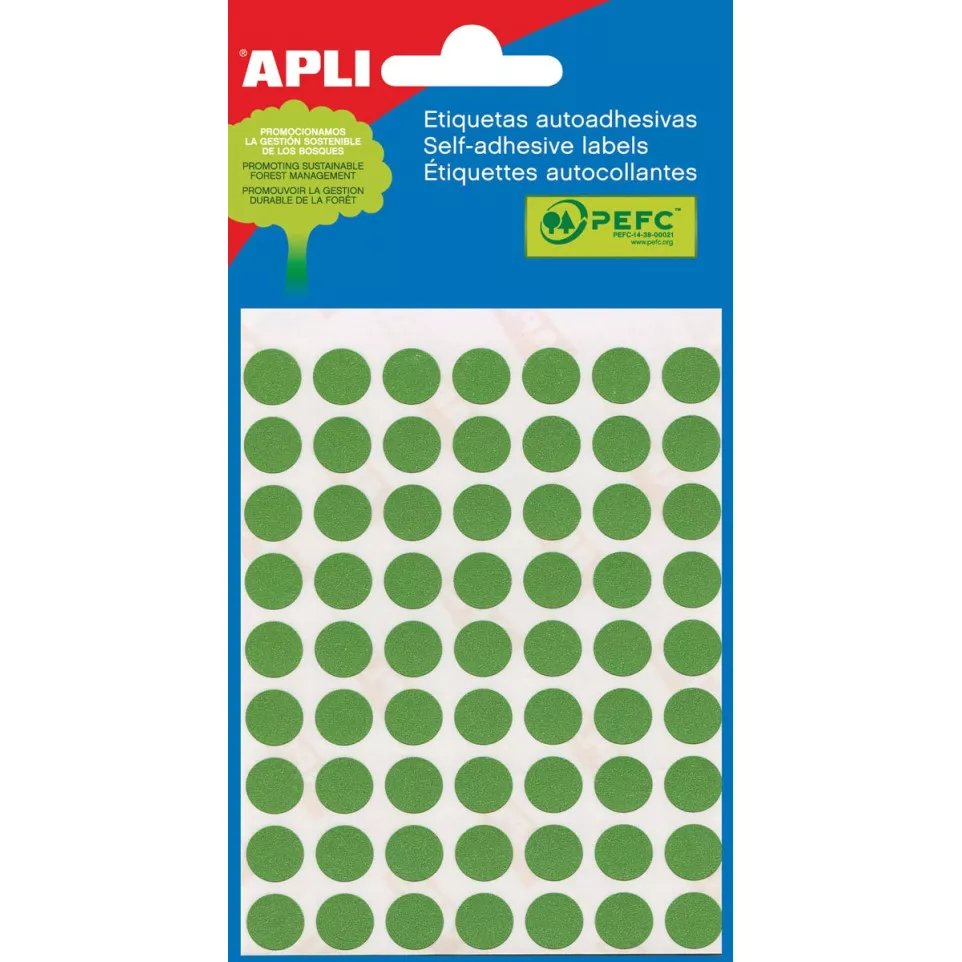 Apli étiquettes rondes en pochette...