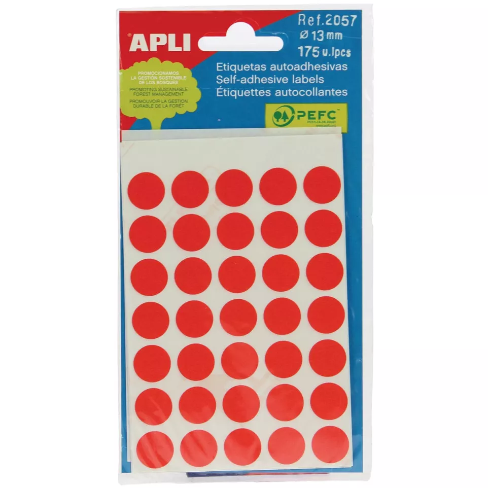 Apli ronde etiketten in etui diameter...