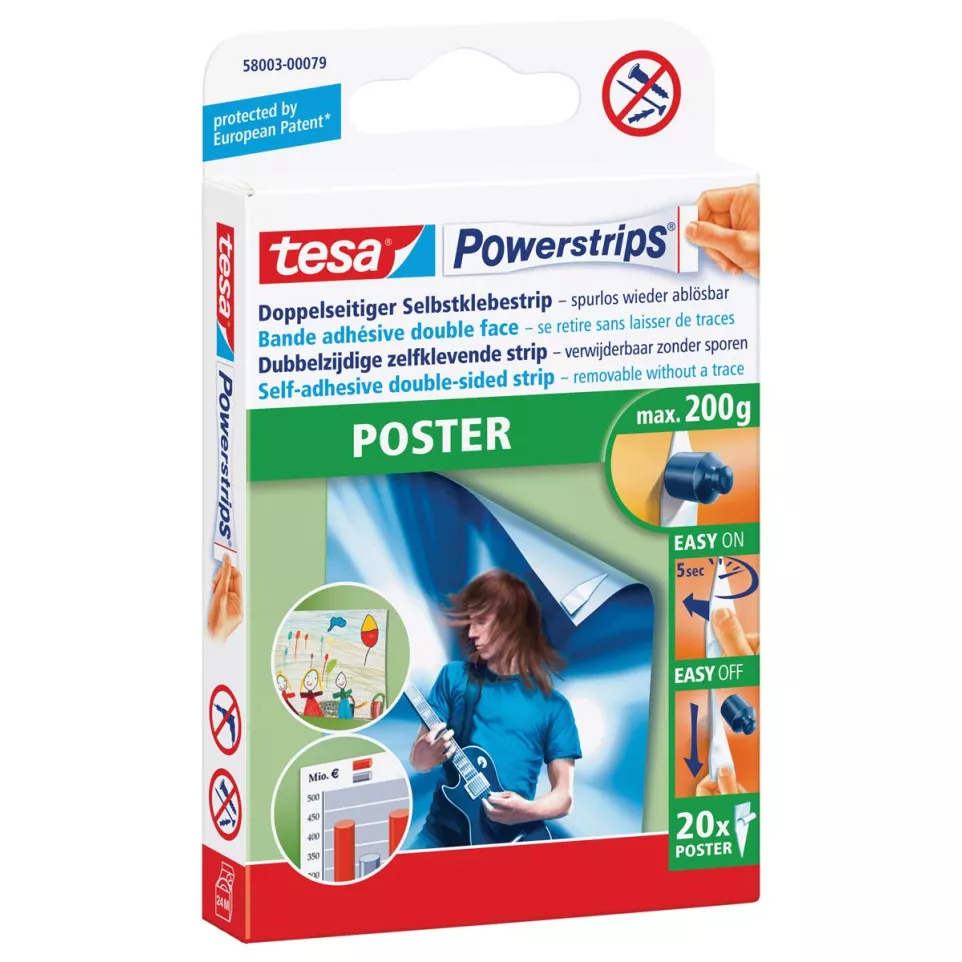tesa Powerstrips Poster Removable...