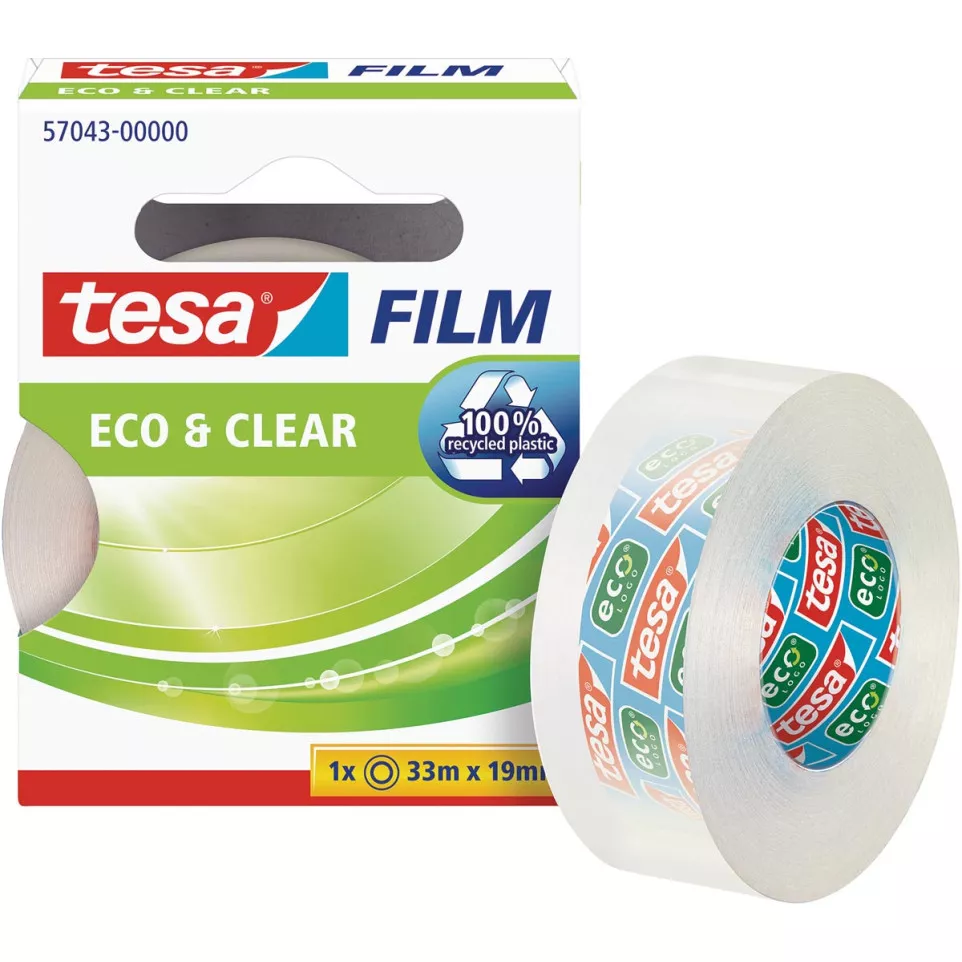 Tesafilm Eco&clear ecoLogo, ft 19 mm...