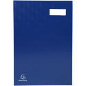 Exacompta Signature Book 24 x 35 cm 20 Compartments Blue Cardboard with PVC Cover