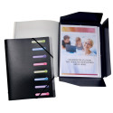 Exacompta Exacase Black Expanding File, 8 Compartments