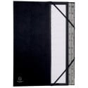 Exacompta Rigid Expanding Spine A-Z Alphabetical File Organizer, 24 Compartments, Black