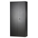 Bisley armoire à portes battantes, ft 195 x 91,4 x 40 cm (h x l x p), 4 tablettes, noir