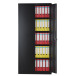 Bisley armoire à portes battantes, ft 195 x 91,4 x 40 cm (h x l x p), 4 tablettes, noir