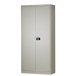 Bisley draaideurkast, ft 195 x 91 x 40 cm (h x b x d), 4 legborden, grijs