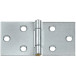 Charnière large carrée à noeud roulé avec axe en laiton 100x45mm / pce