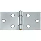 Wide Square Hinge with Rolled Knuckle and Brass Pin 100x45mm per piece