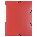Exacompta elastomap A4, uit PP, 3 kleppen en elastiek rood
