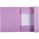 Exacompta Aquarel elastomap uit glanskarton, ft A4, met 3 kleppen en elastiek, in geassorteerde kleuren