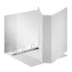 Classeur à anneaux personnalisable standard Esselte, ft A4 Maxi, 4 anneaux en D de 50 mm, blanc