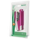 Leitz NeXXt WOW Stapler 5502 Half Strip Pink Metallic Blister Pack 30 Sheets 24/6, 26/6