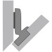 Intermat 9944 W-45 125 Degree Nickel Plated Screw-On Angle Hinge Without Soft Close With Self Closing for Overlay Doors