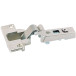 Intermat 9935 95° Nickel Plated Screw-On Hinge, No Soft Close, Self-Closing, Semi-Overlay Door Up to 43mm[1][5][7]