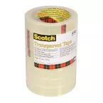Scotch Transparent Adhesive Tape 550, 19mm x 66m Pack of 8