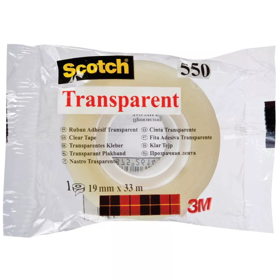 Scotch transparante tape 550 ft 19 mm...