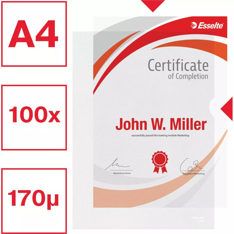 Esselte Premium zichtmap A4, 30%...