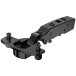 Sensys 8631i 95° zwart obsidiaan scharnier voor montage met uitzetbussen (Ø10x11mm), gedempt en zelfsluitend, voor opliggende de