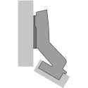 Hettich Sensys 8639i W30 95° Nickel Plated Screw-On Soft Close Automatic Inset Door Hinge