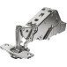 Charnière Sensys 8657i 165° nickelée à visser, avec amortissement et avec fermeture automatique, pour porte en semi-applique / p