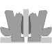 Charnière Sensys 8657i 165° nickelée à visser, avec amortissement et avec fermeture automatique, pour porte en semi-applique / p