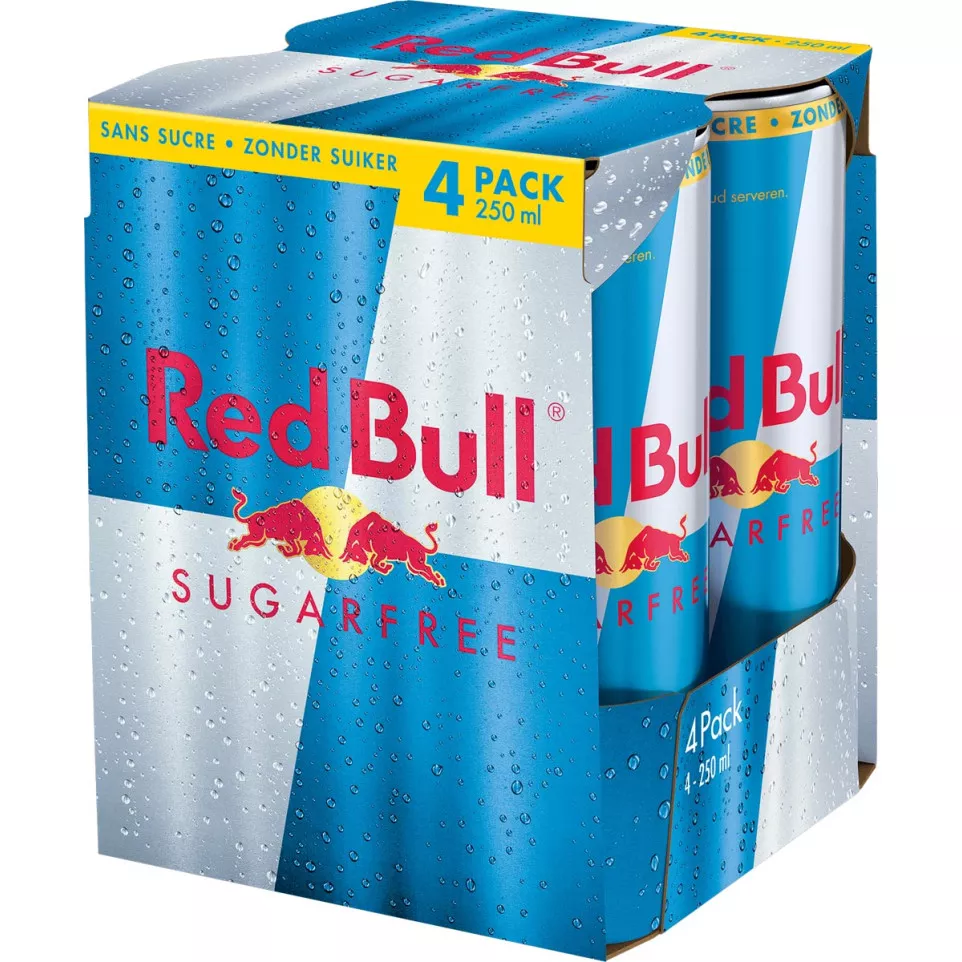 Red Bull energiedrank, sugarfree,...