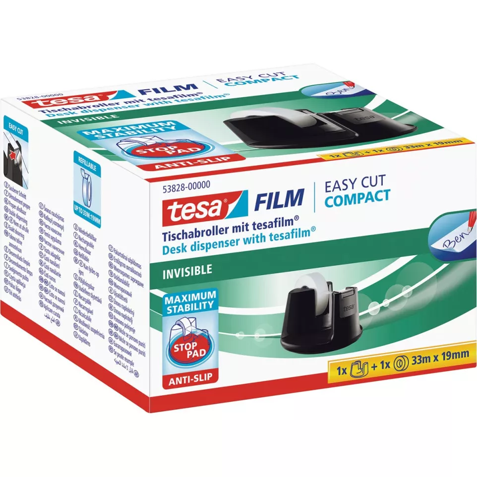 tesa Easy Cut Desk Dispenser Compact...