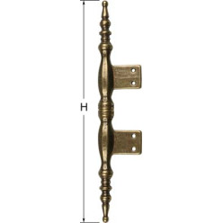 Bretonne Zamak Bronze Plated Hinge with Vase 130mm Height per Piece