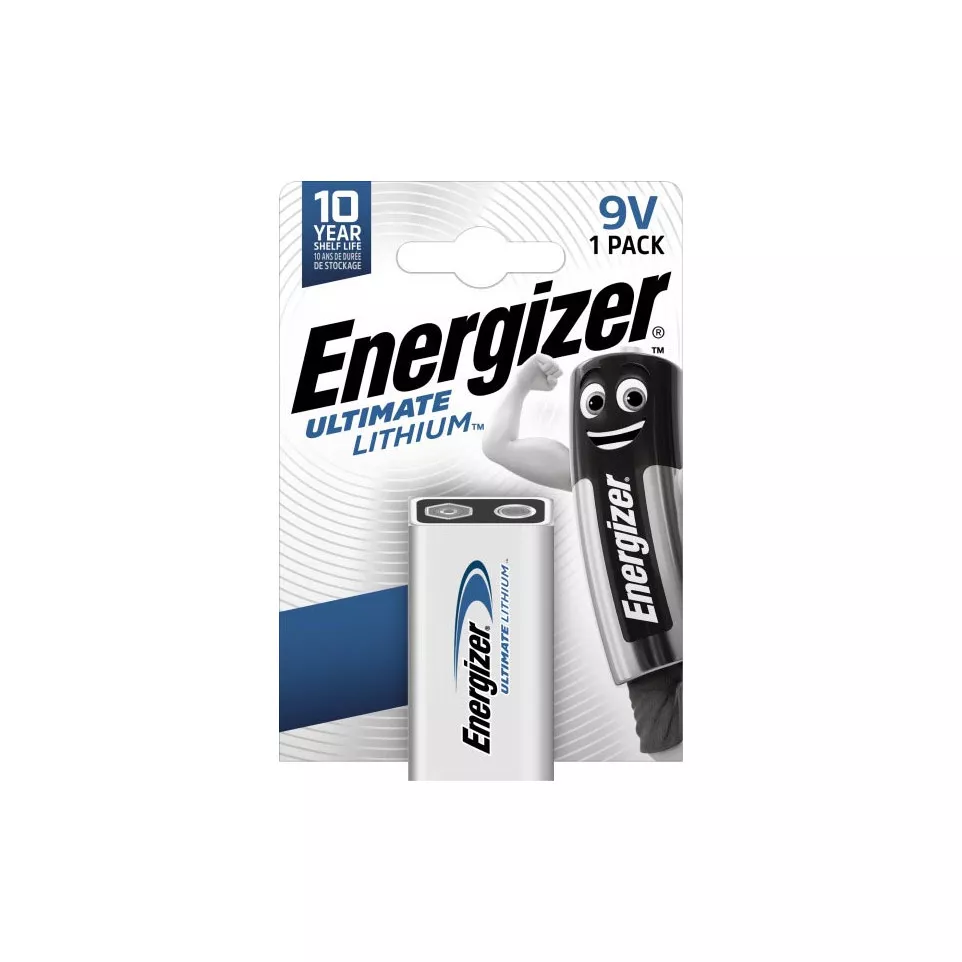 Energizer batterij Lithium 9V, op...