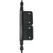 Rustic mortise hinge no. 6 with vase no. 3 silver patinated steel total blade height 120mm per piece