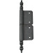 Rustic Mortise Hinge No.6 with No.3 Knob Cemented Steel Patinated Varnished Blade Height 160mm per piece