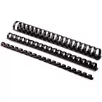 Fellowes reliures, paquet de 100 pièces, 12 mm, noir