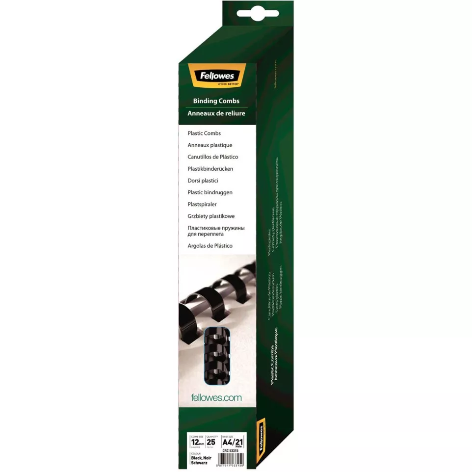 Fellowes reliures, paquet de 25...