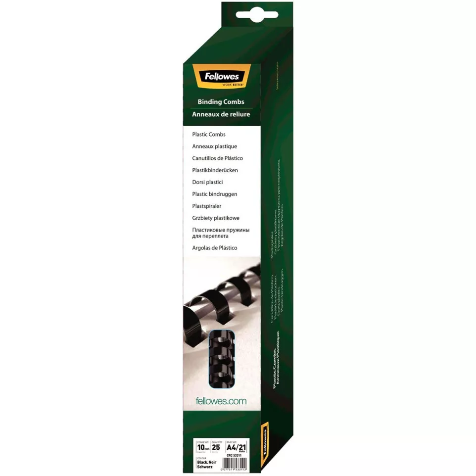 Fellowes reliures, paquet de 25...