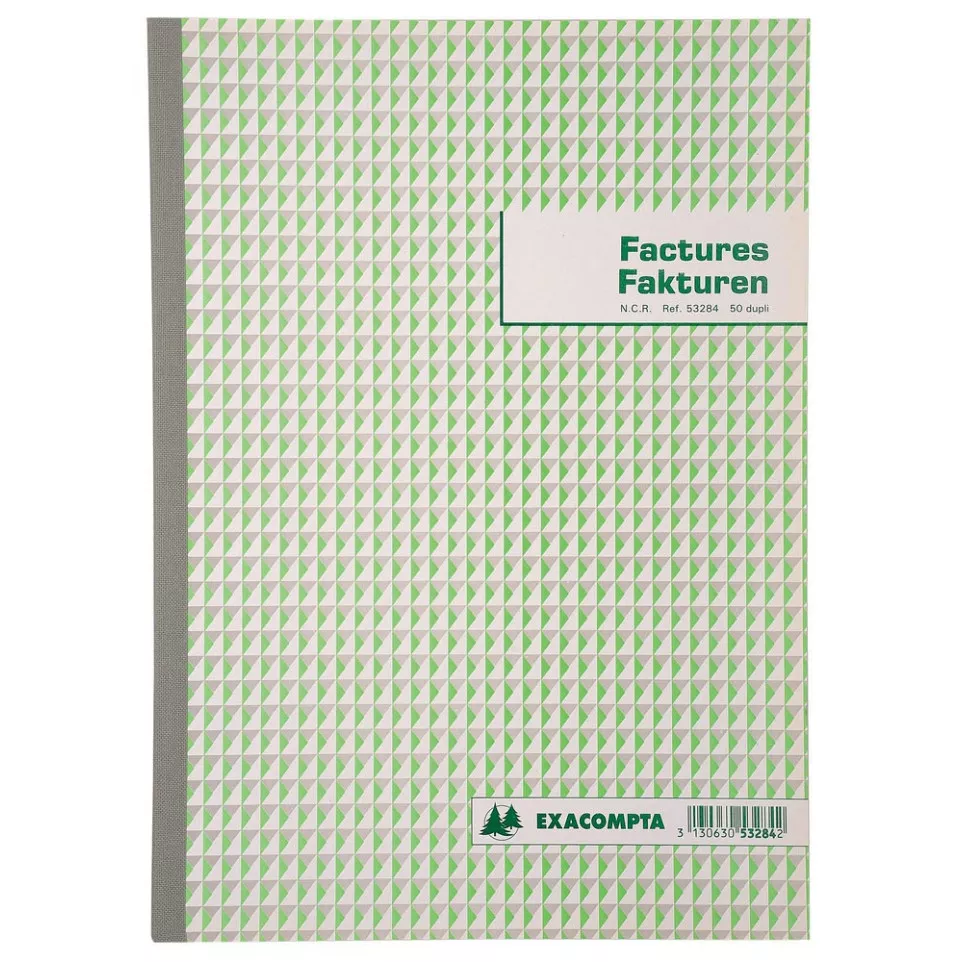 Exacompta Invoice Book, A4 29.7x21...