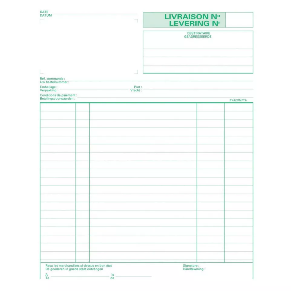 Exacompta leveringen, ft 21 x 18 cm,...