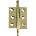 Polished Lacquered Brass Right-Hand Furniture Hinge No.4 50mm per piece