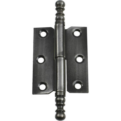 Paumelle de meuble n°4 à vases 50mm en acier patiné verni gauche / pce