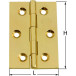 Rectangular Rolled Knuckle Hinge No. 1002 per piece