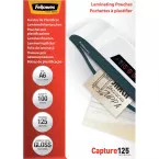 Fellowes Capture125 Laminating Pouches A6 250 Micron Pack of 100
