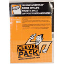 Cleverpack bubble mailer envelopes, 230 x 340 mm, self-adhesive strip, white, pack of 10 pieces